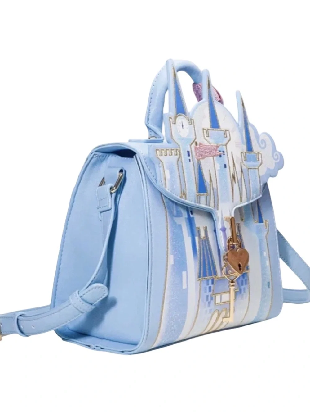 Danielle Nicole Disney Cinderella Castle Crossbody Figural Bag NEW Novelty Kitsc